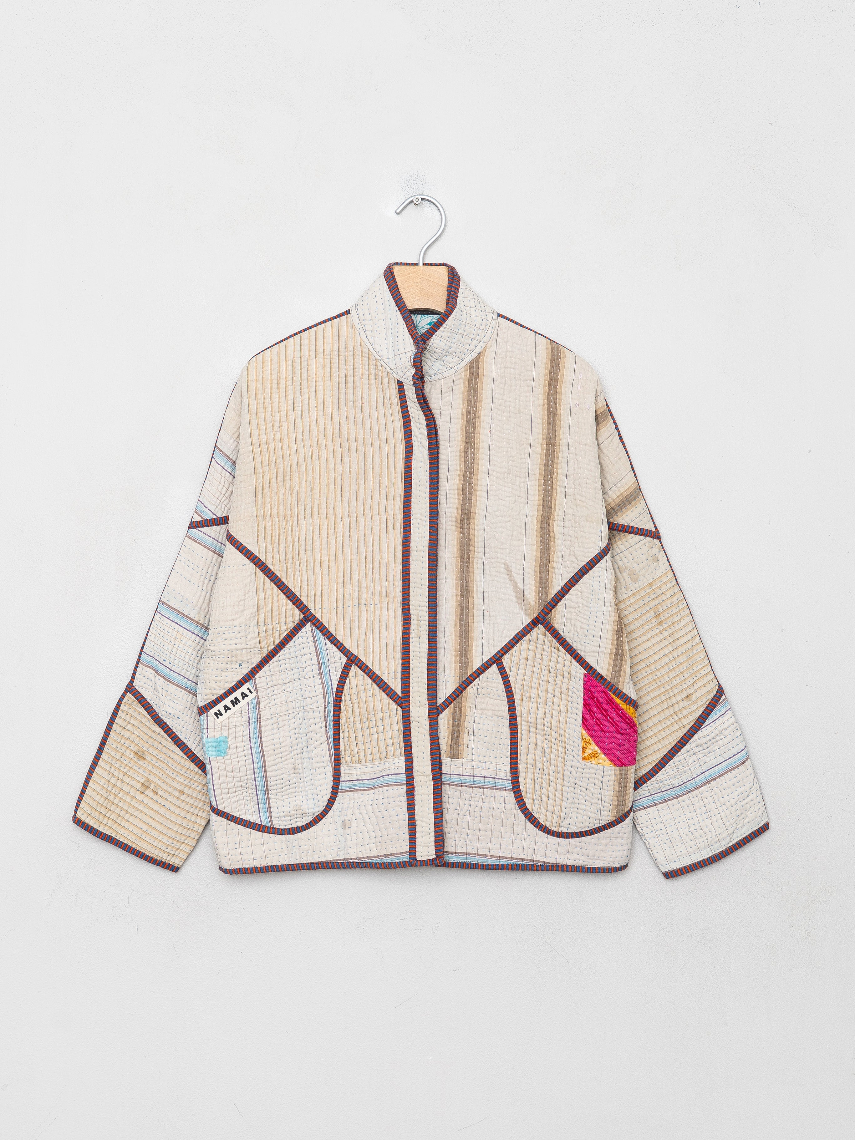 The Ladhiya Petite Quilted Patchwork Kantha Jacket