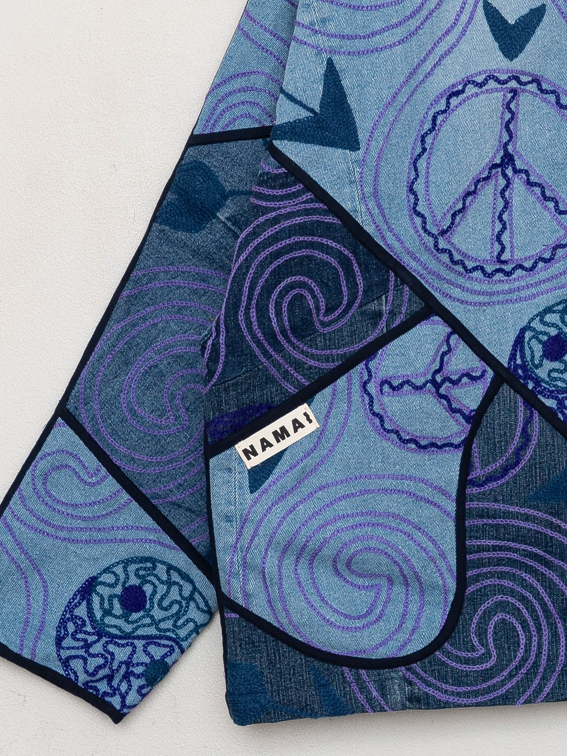 The Ladhiya Denim Suzani Jacket - Small