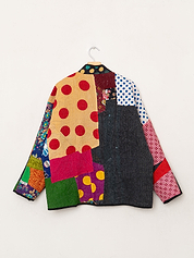The Ladhiya Quilted Patchwork Kantha Jacket
