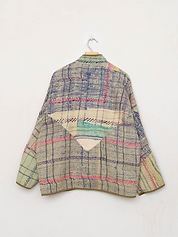 The Ladhiya Quilted Mix Match Kantha Jacket Wholesale