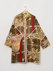 The Sai Quilted Patchwork Kantha Coat
