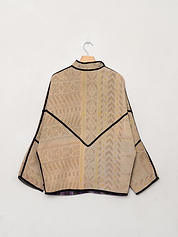 The Ishani Quilted Patchwork Kantha Jacket