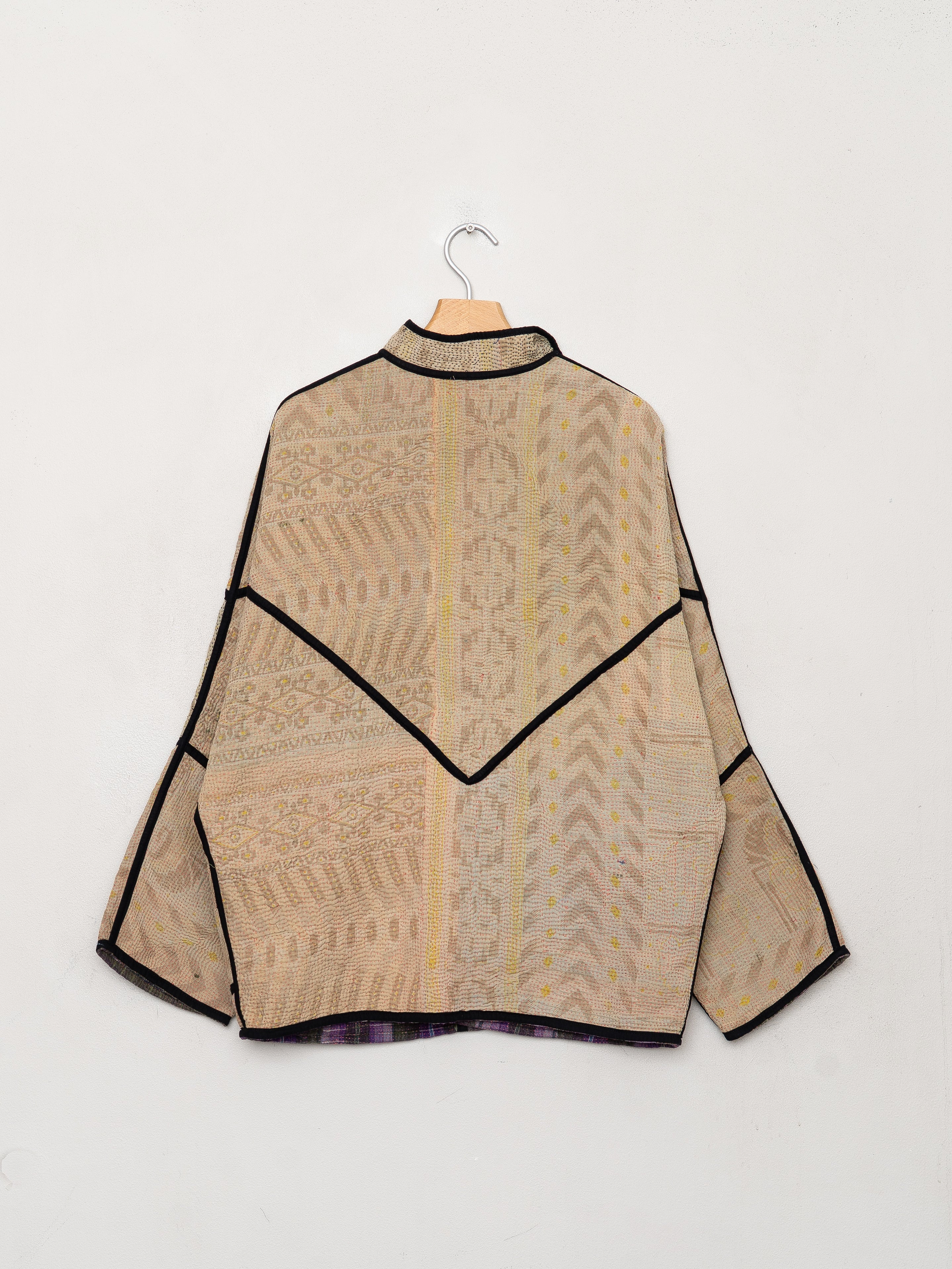 The Ishani Quilted Patchwork Kantha Jacket
