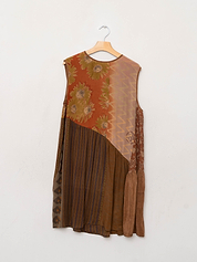 The Anan Short Dress  - Medium / Large - Upcycled Silk
