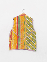 The Ladhiya Quilted Patchwork Kantha Vest