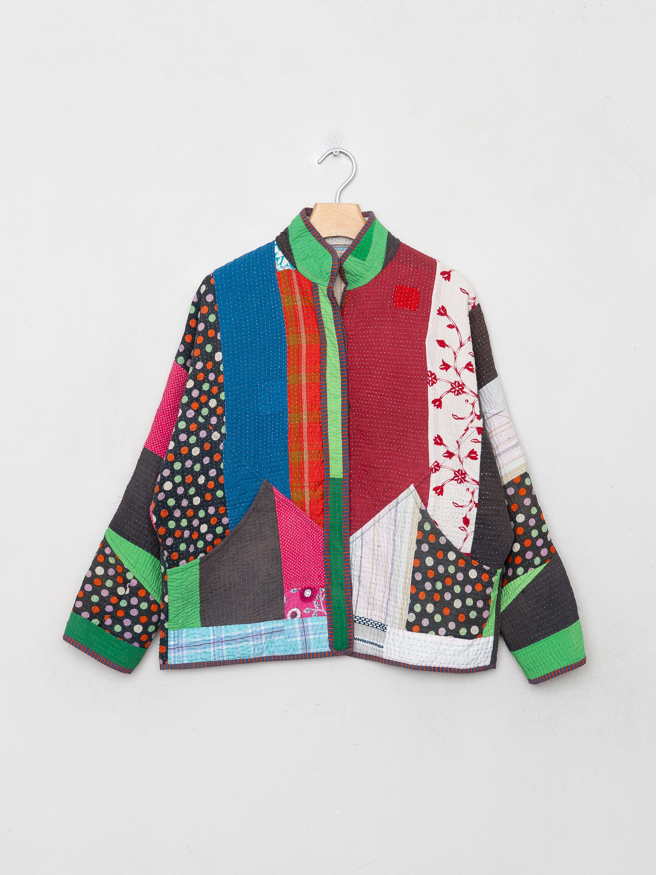 The Ladhiya Petite Quilted Patchwork Kantha Jacket