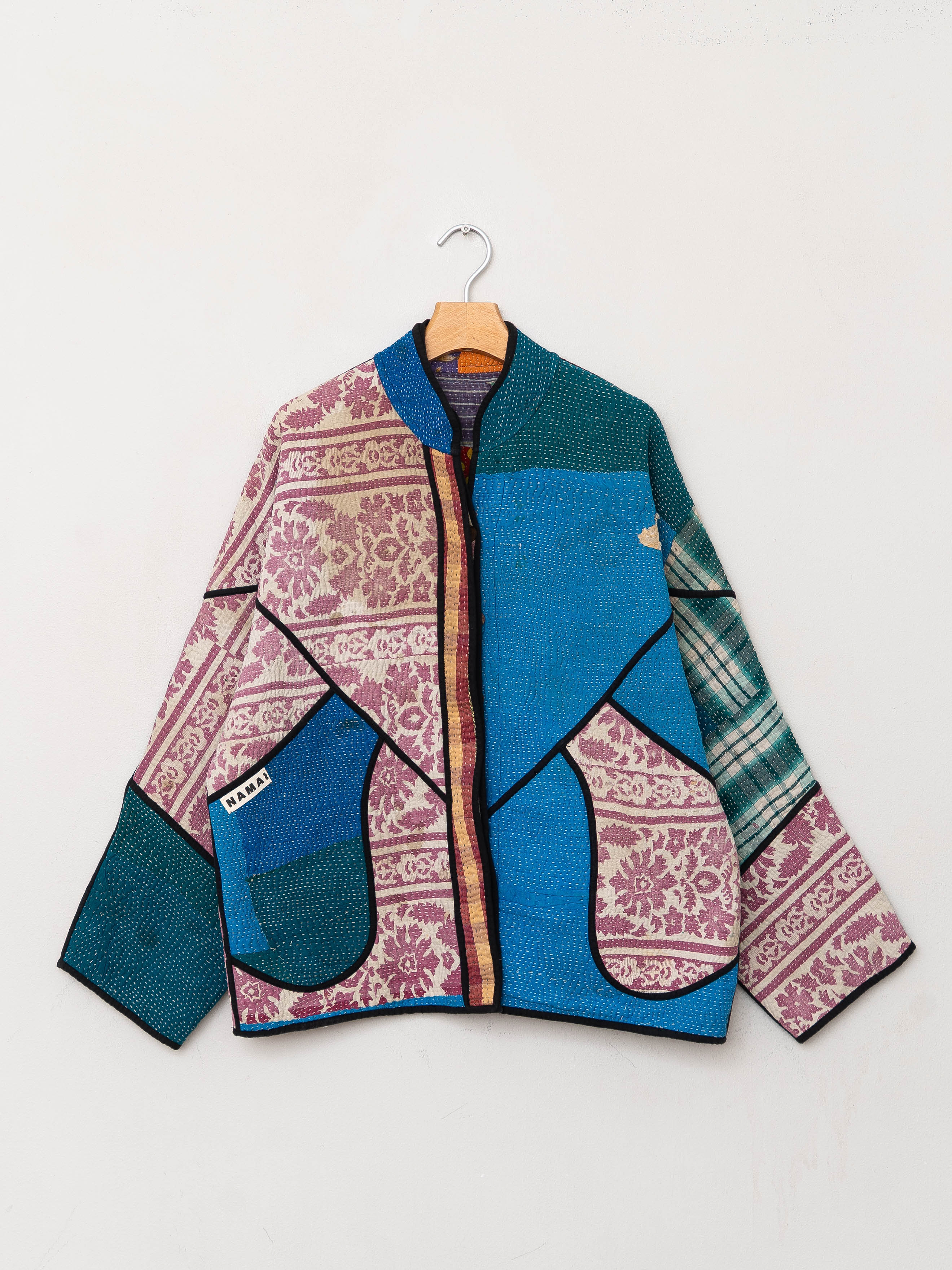 The Ladhiya Quilted Patchwork Kantha Jacket