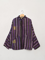 The Ishani Quilted Patchwork Kantha Jacket