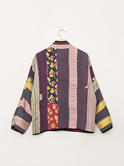 The Ladhiya Petite Quilted Patchwork Kantha Jacket