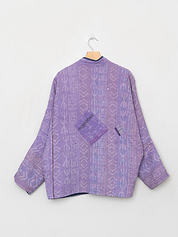 The Ishani Quilted Indigo Kantha Jacket