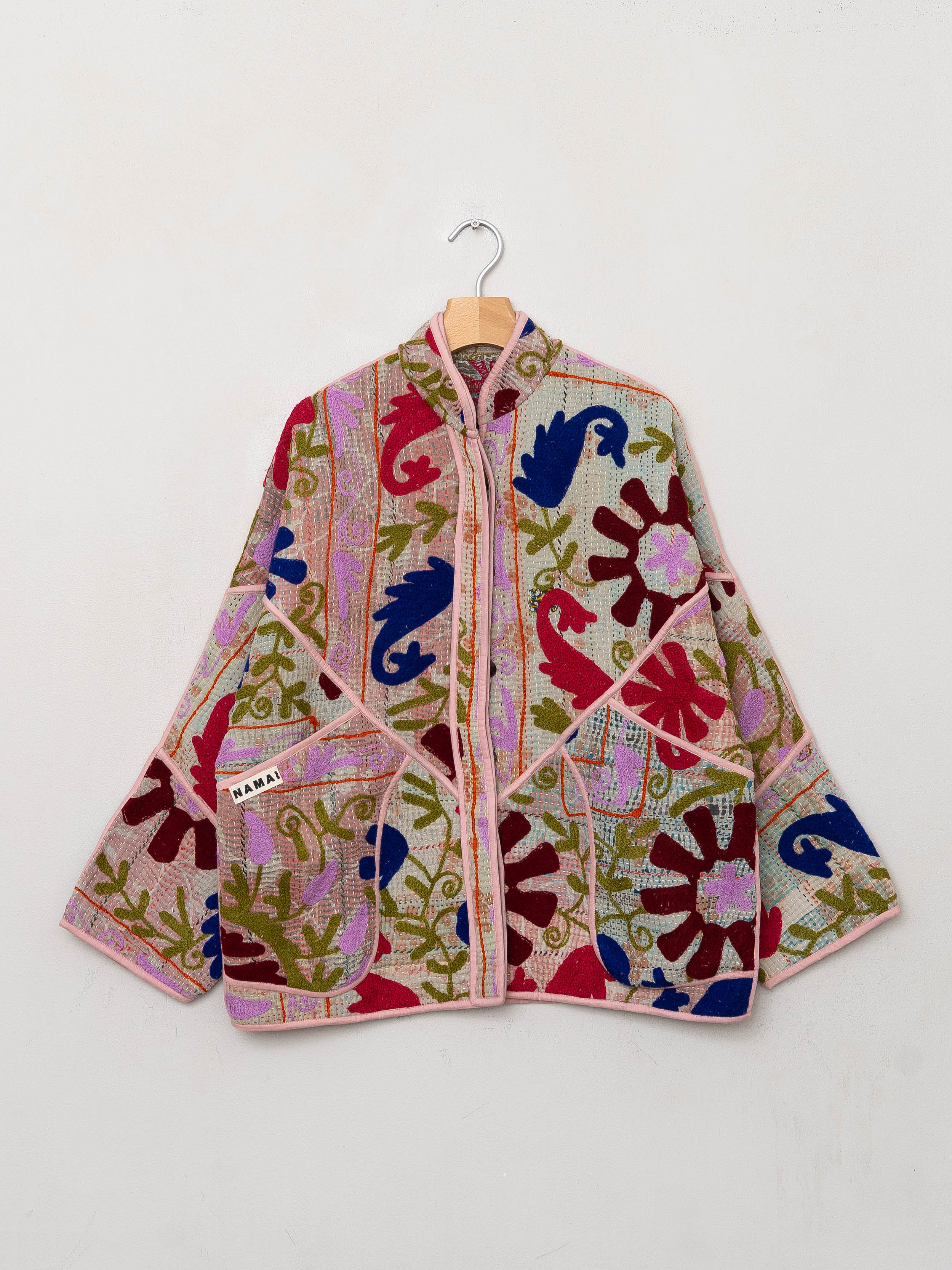 The Ladhiya Quilted Suzani Kantha Jacket