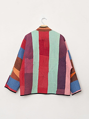 The Ladhiya Quilted Patchwork Kantha Jacket
