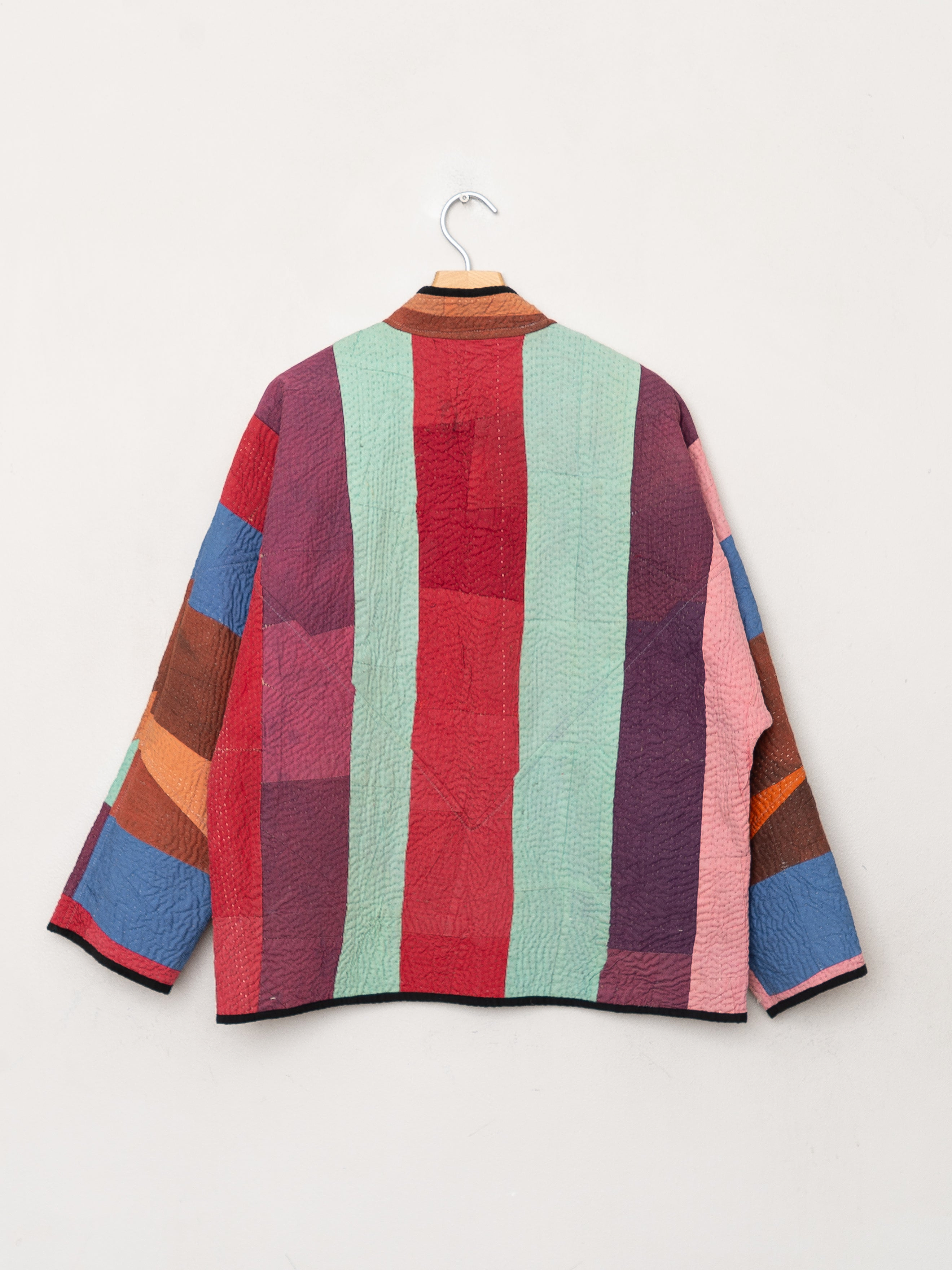 The Ladhiya Quilted Patchwork Kantha Jacket