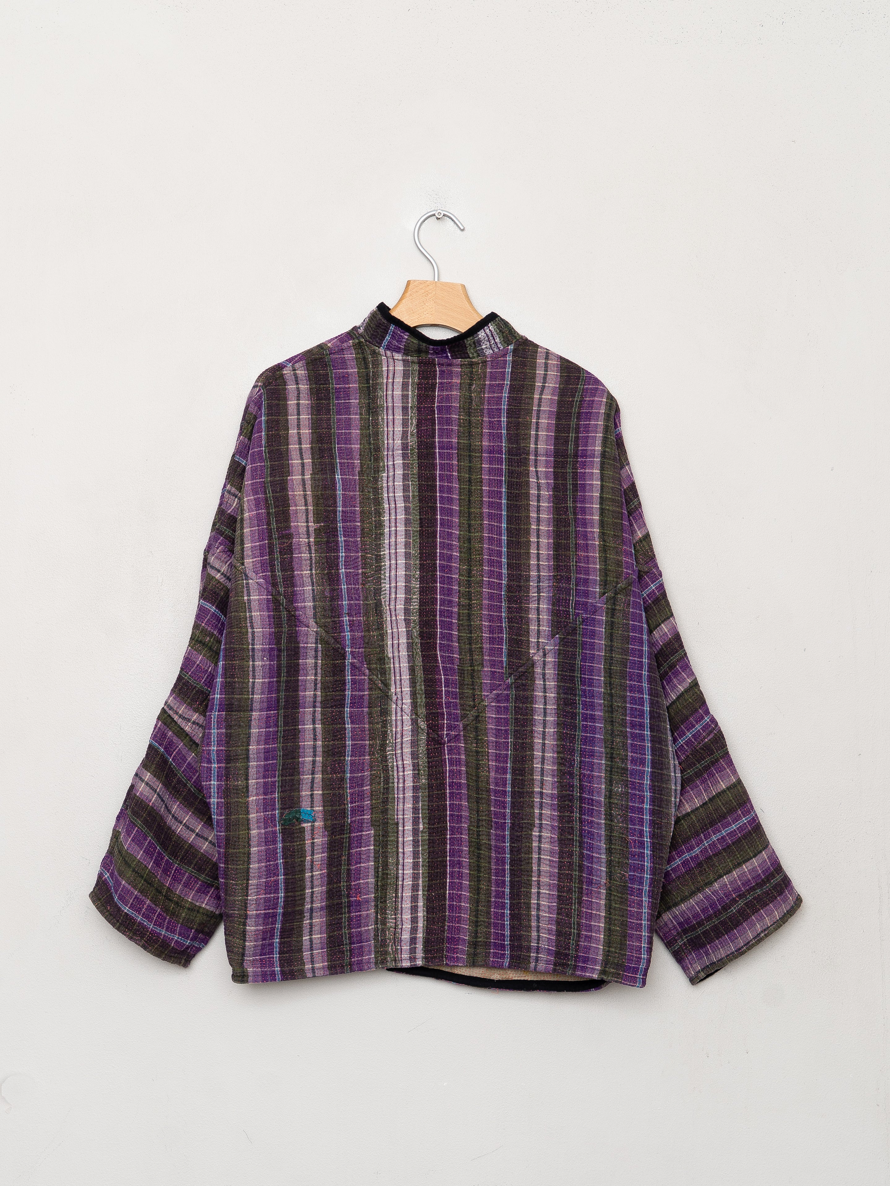 The Ishani Quilted Patchwork Kantha Jacket