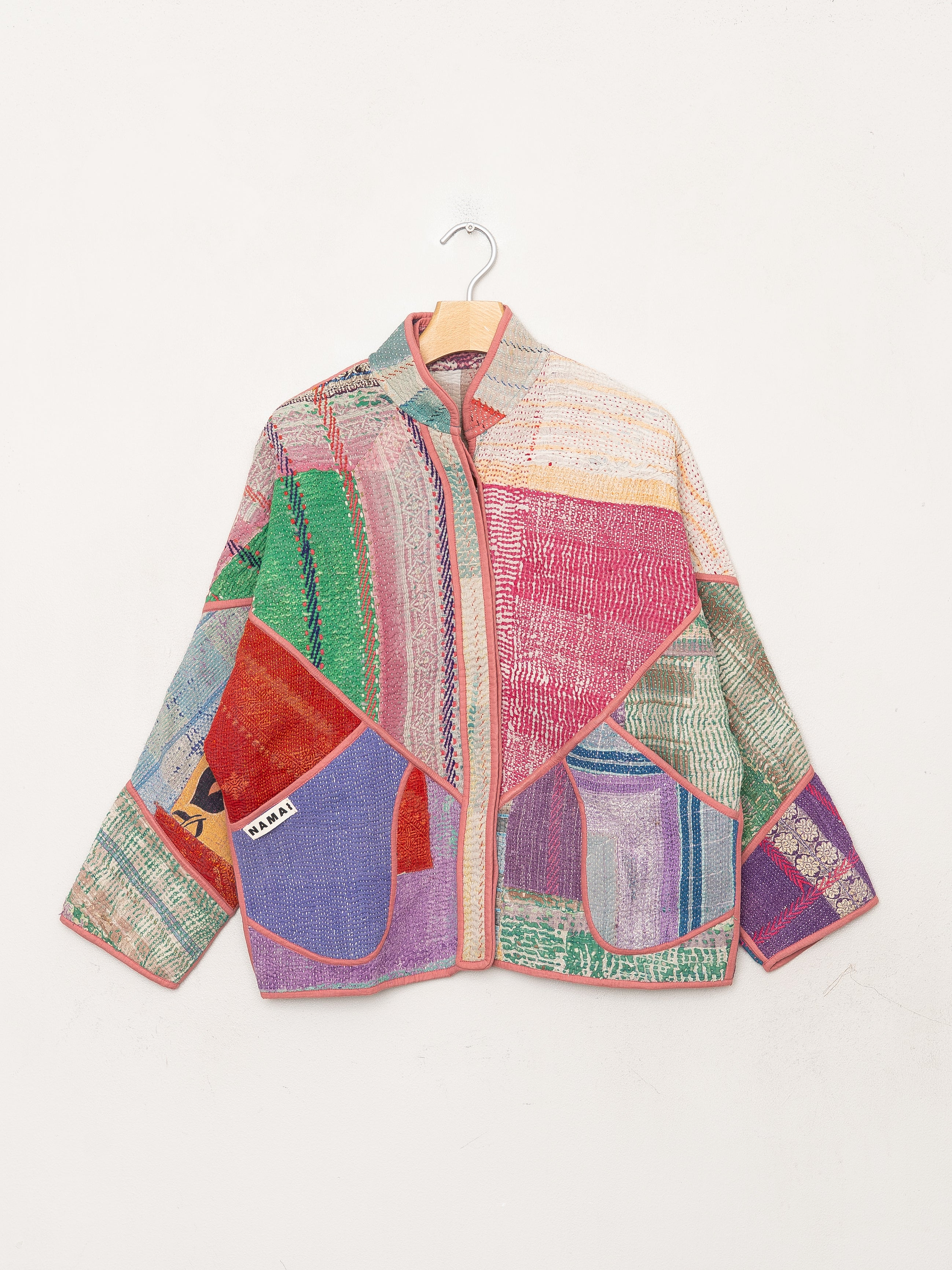 The Ladhiya Petite Quilted Patchwork Kantha Jacket