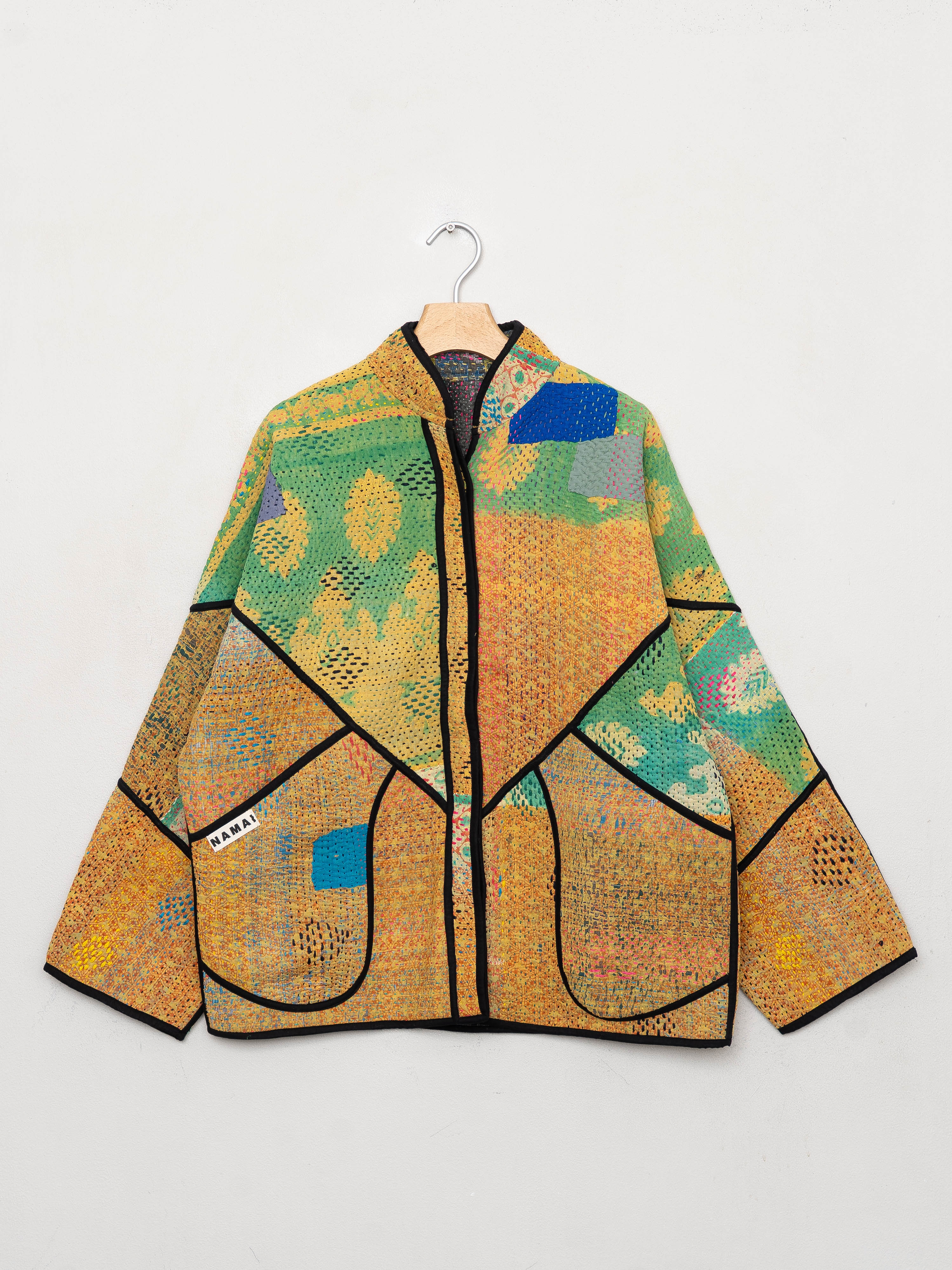 The Ladhiya Quilted Patchwork Kantha Jacket