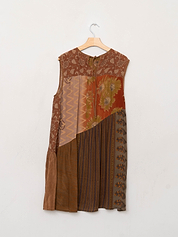 The Anan Short Dress  - Medium / Large - Upcycled Silk