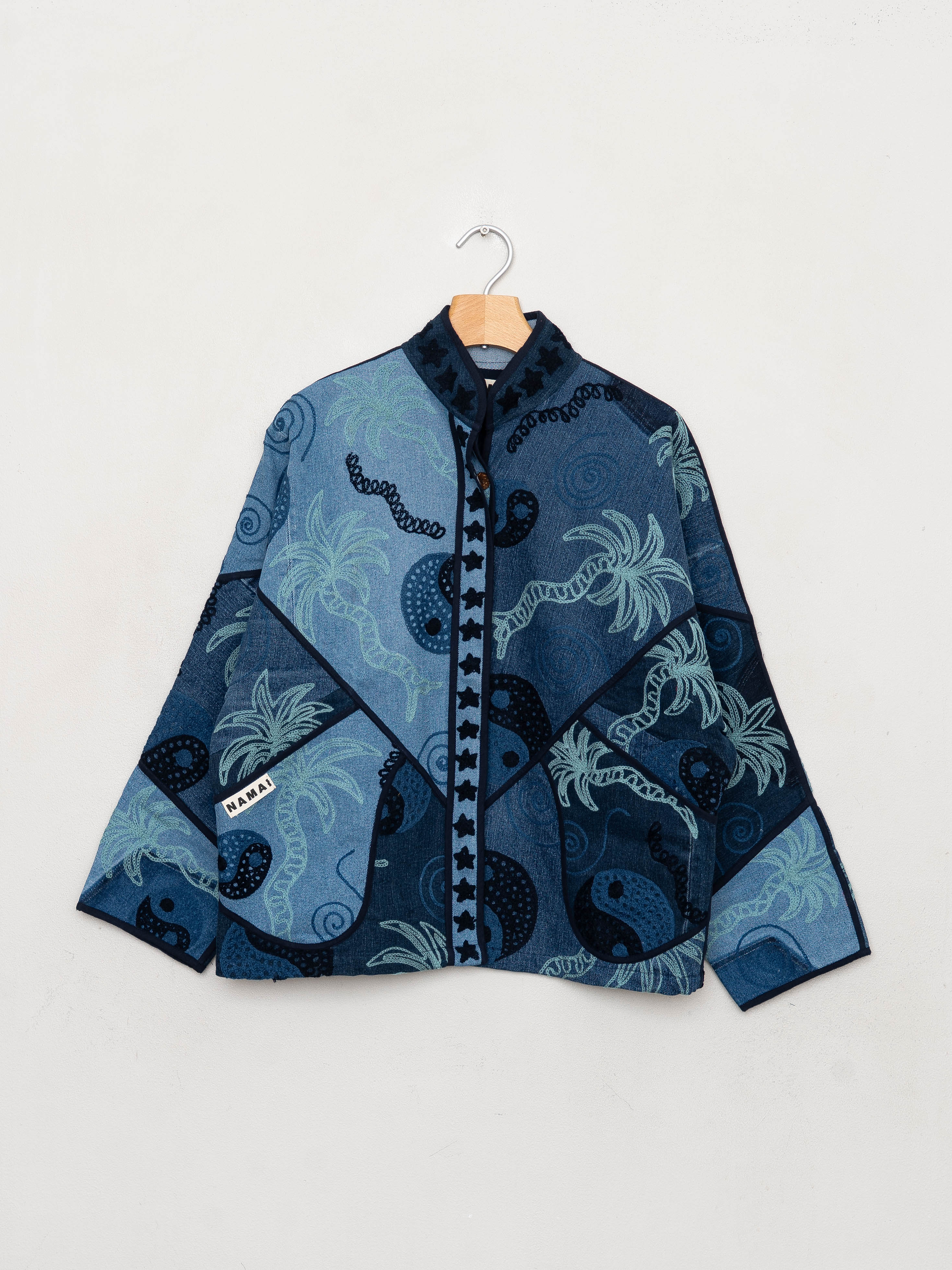 The Ladhiya Denim Suzani Jacket - Small