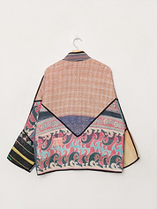 The Ladhiya Quilted Patchwork Kantha Jacket