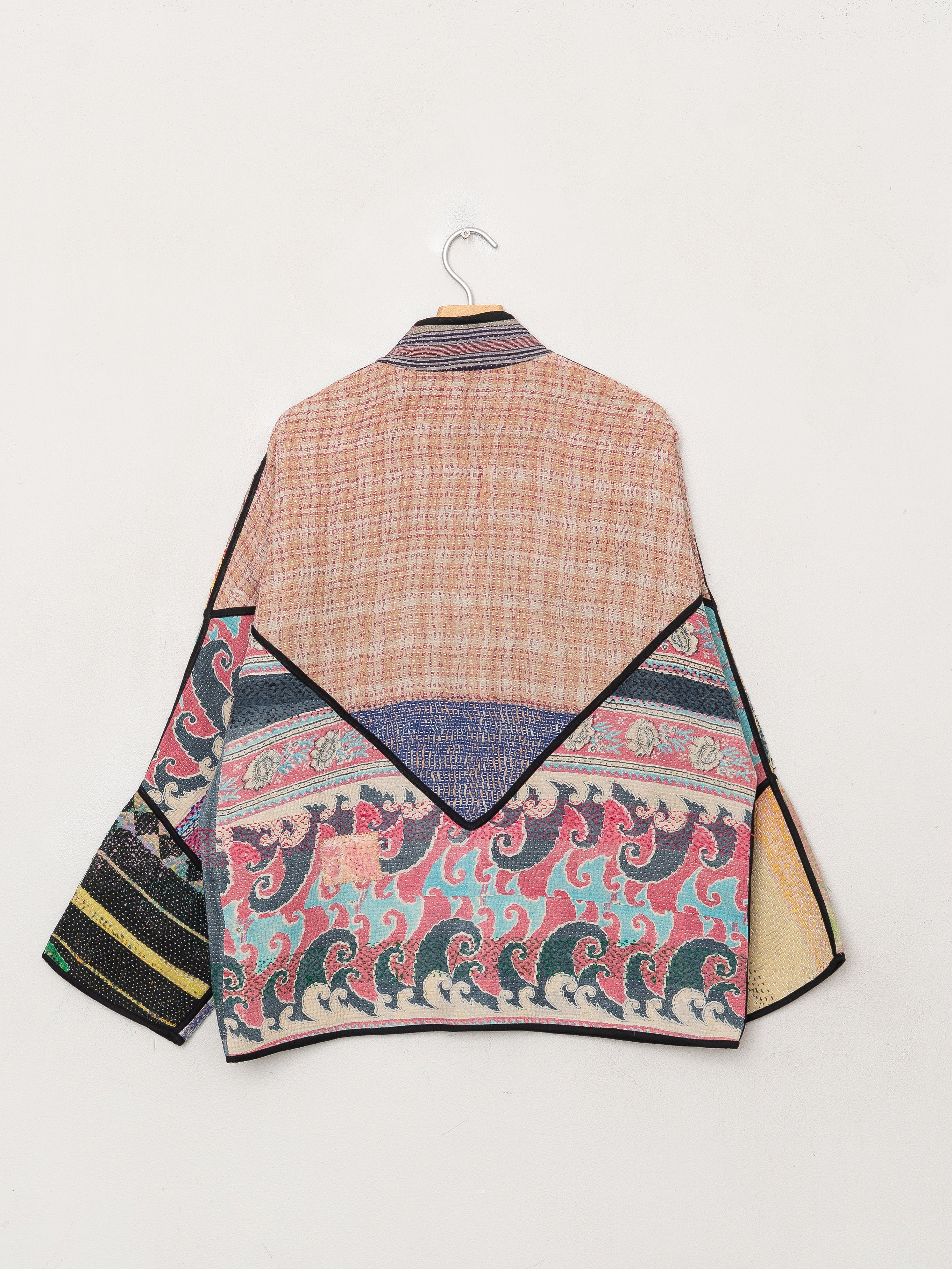 The Ladhiya Quilted Patchwork Kantha Jacket
