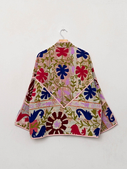 The Ladhiya Quilted Suzani Kantha Jacket