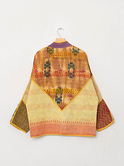 The Ladhiya Quilted Patchwork Kantha Jacket