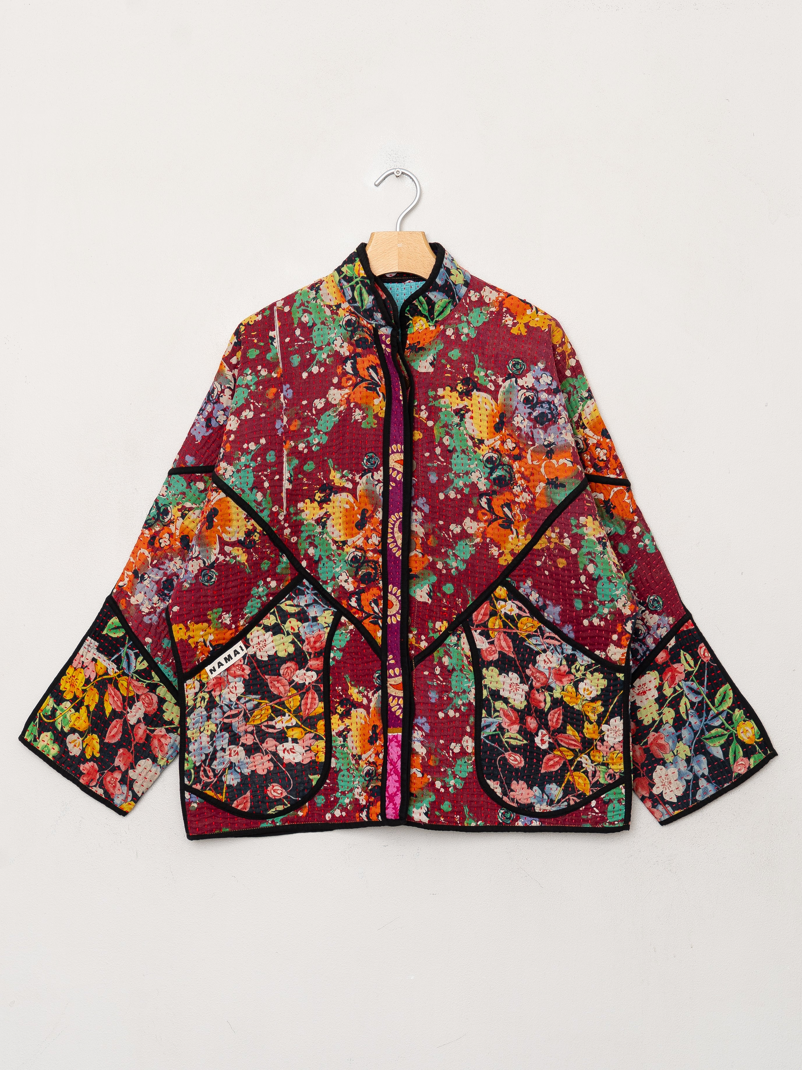 The Ladhiya Quilted Patchwork Kantha Jacket
