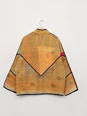 The Ladhiya Quilted Patchwork Kantha Jacket