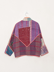 The Ladhiya Petite Quilted Patchwork Kantha Jacket