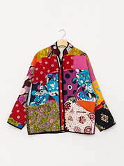 The Ladhiya Quilted Patchwork Kantha Jacket
