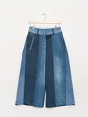 The Nadi Denim Flared Culotte Jeans - Small