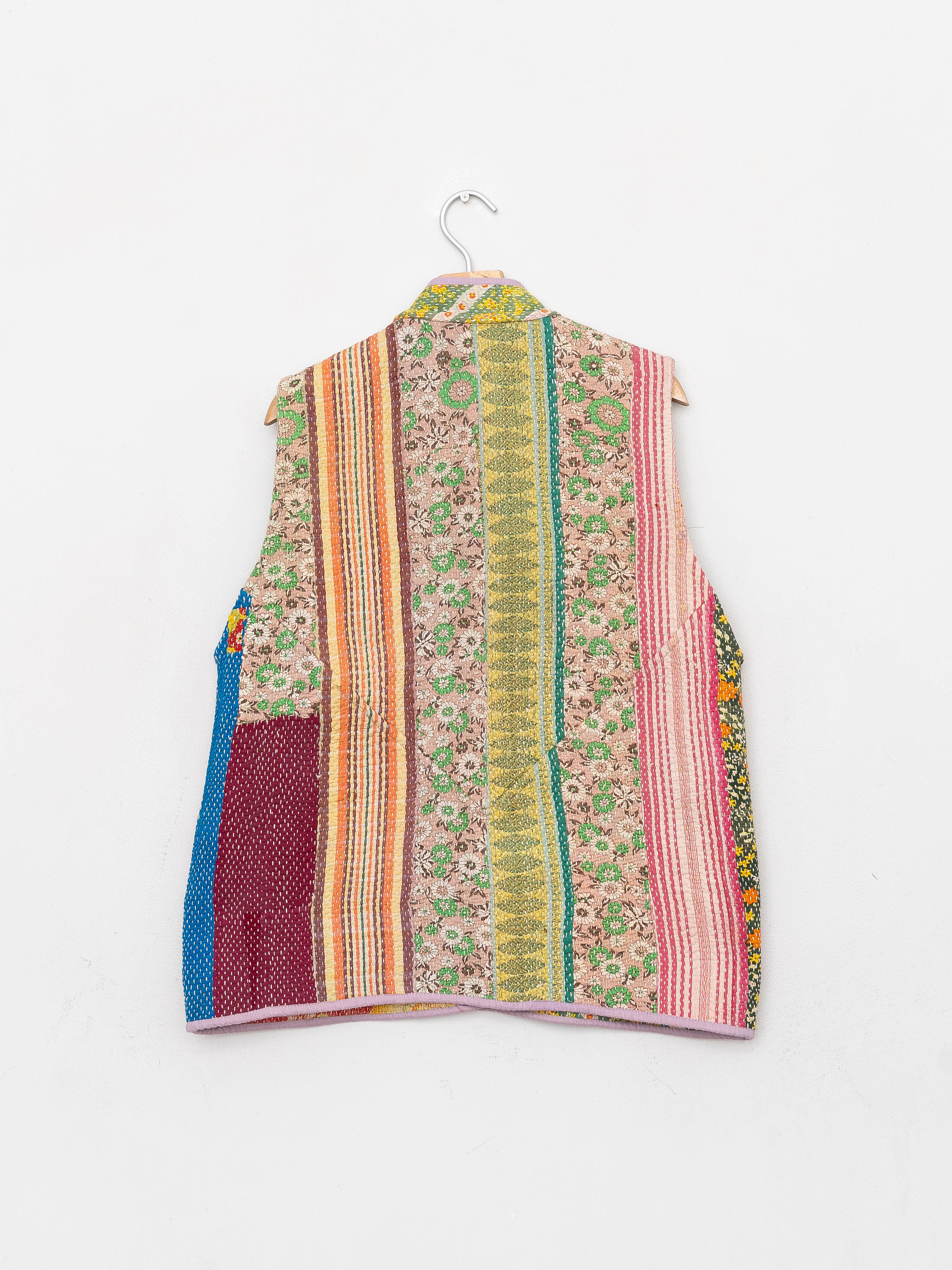 The Ladhiya Quilted Patchwork Kantha Vest