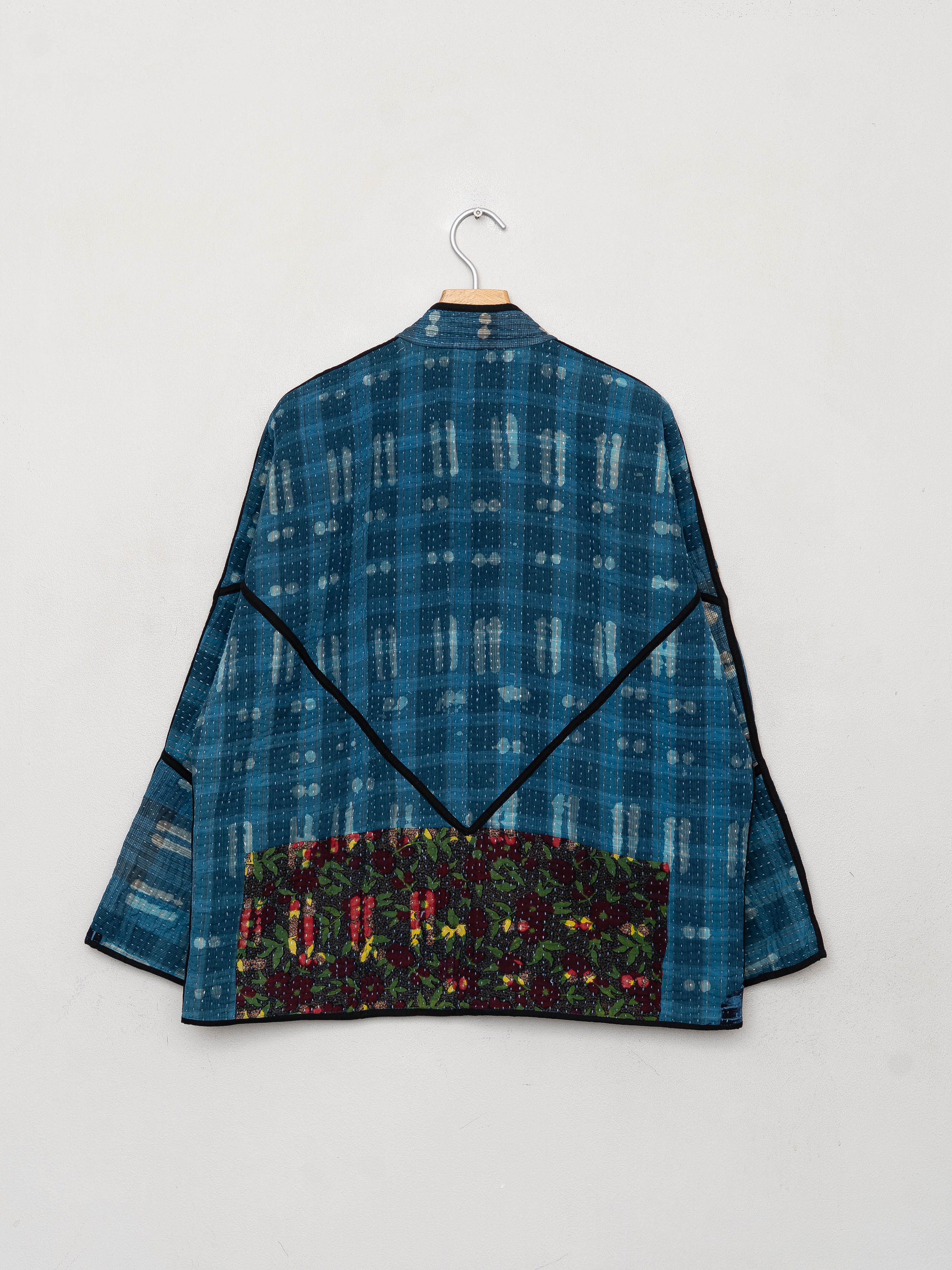 The Ladhiya Quilted Indigo Kantha Jacket Wholesale
