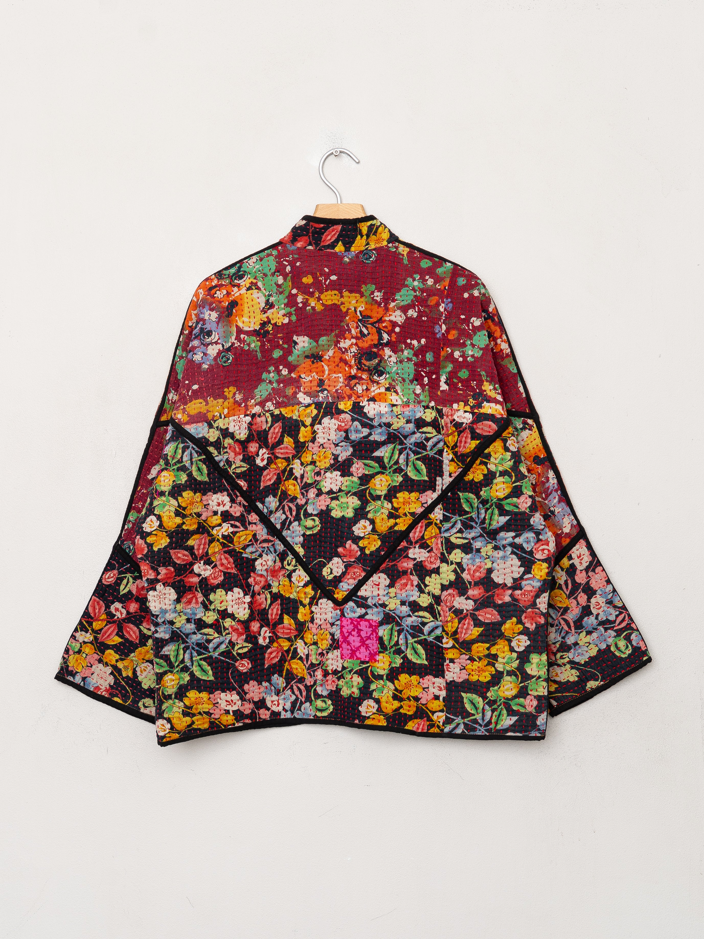 The Ladhiya Quilted Patchwork Kantha Jacket