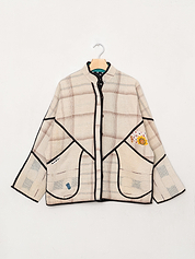 The Ladhiya Quilted Patchwork Kantha Jacket