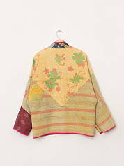 The Ladhiya Quilted Patchwork Kantha Jacket