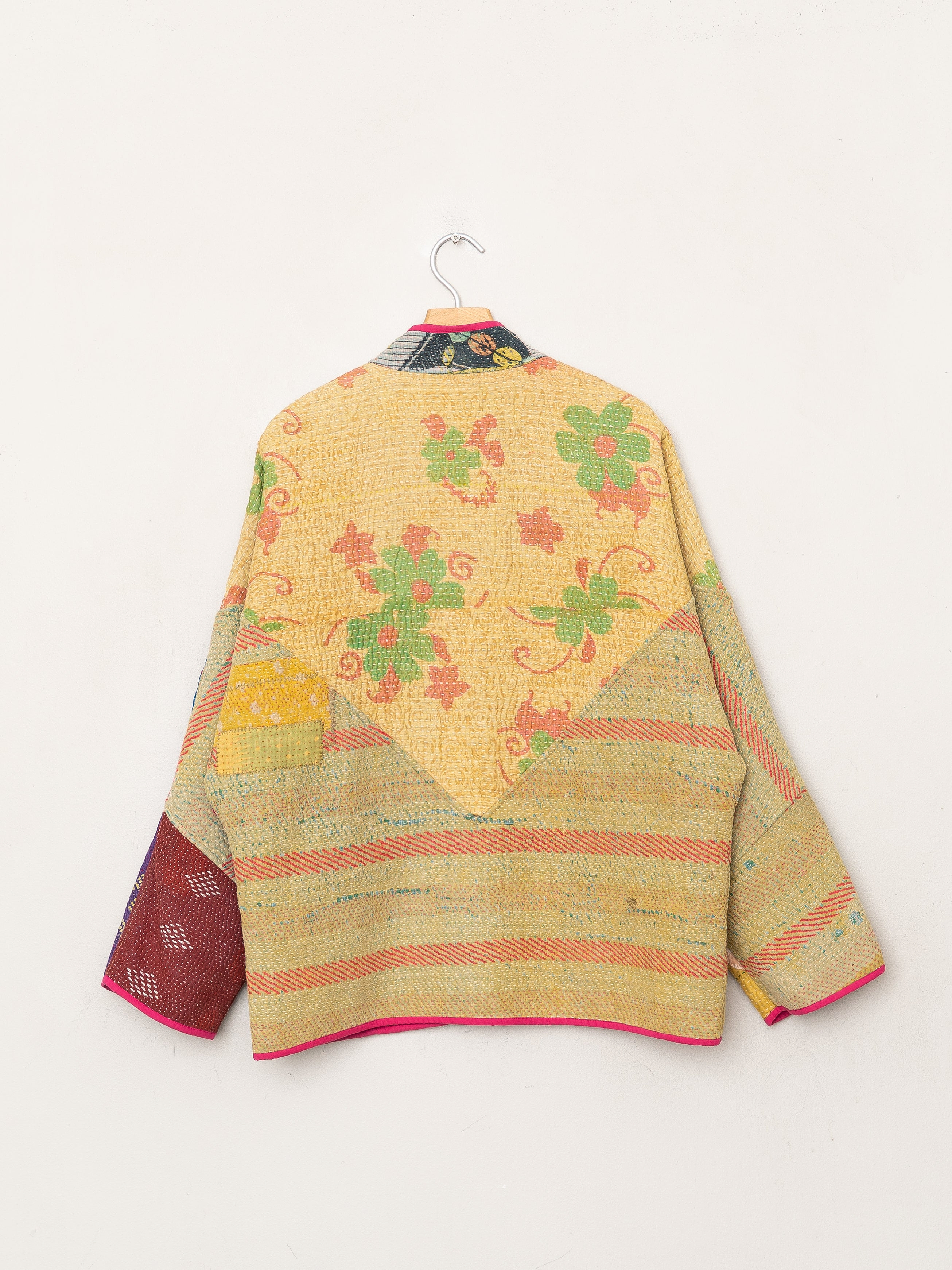 The Ladhiya Quilted Patchwork Kantha Jacket