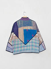 The Ladhiya Petite Quilted Patchwork Kantha Jacket