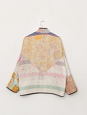 The Ladhiya Quilted Patchwork Kantha Jacket