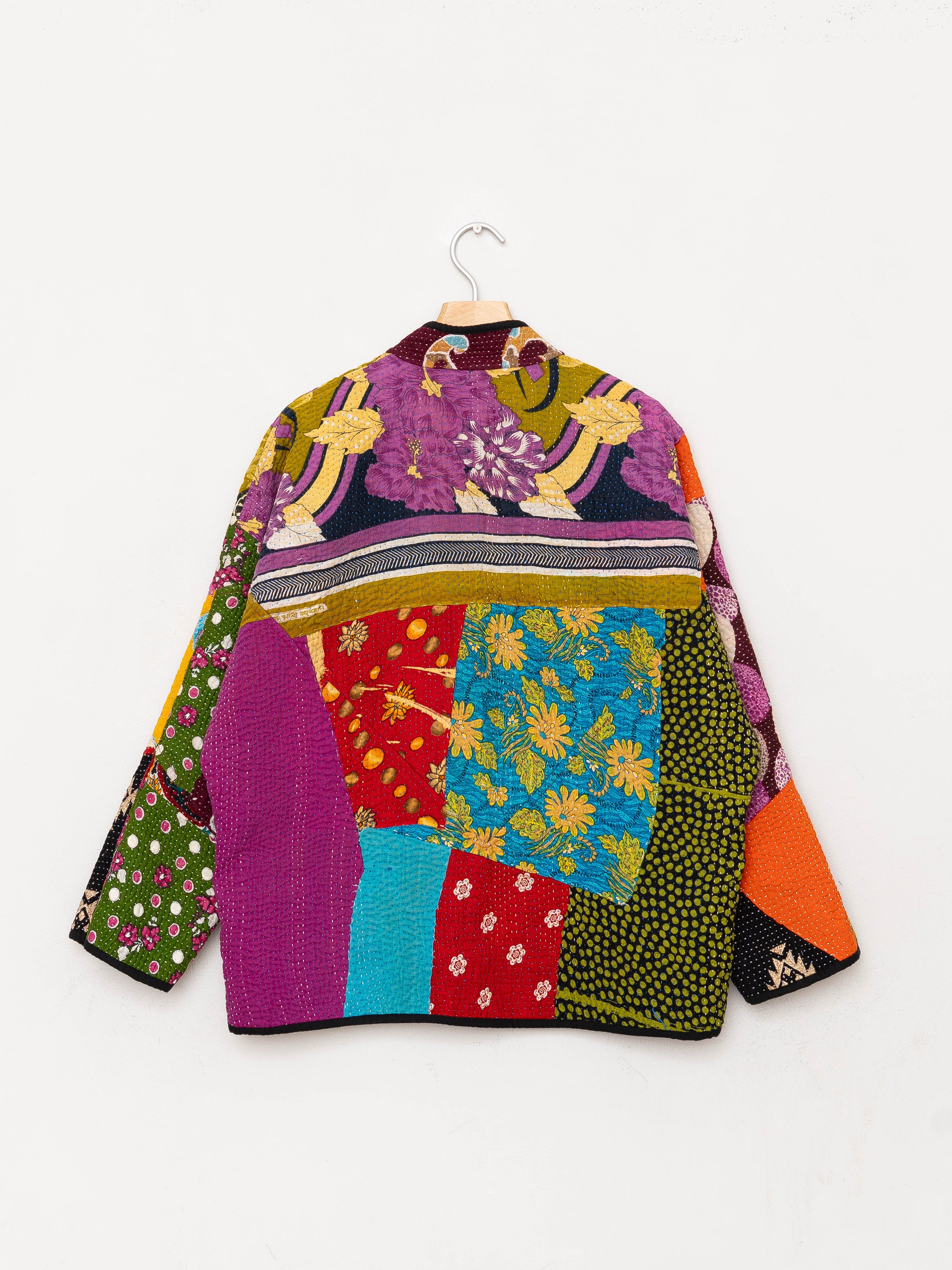 The Ladhiya Quilted Patchwork Kantha Jacket