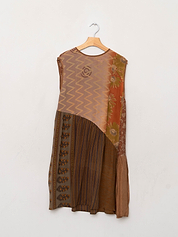 The Anan Short Dress  - Medium / Large - Upcycled Silk