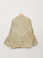 The Ishani Quilted Patchwork Kantha Jacket