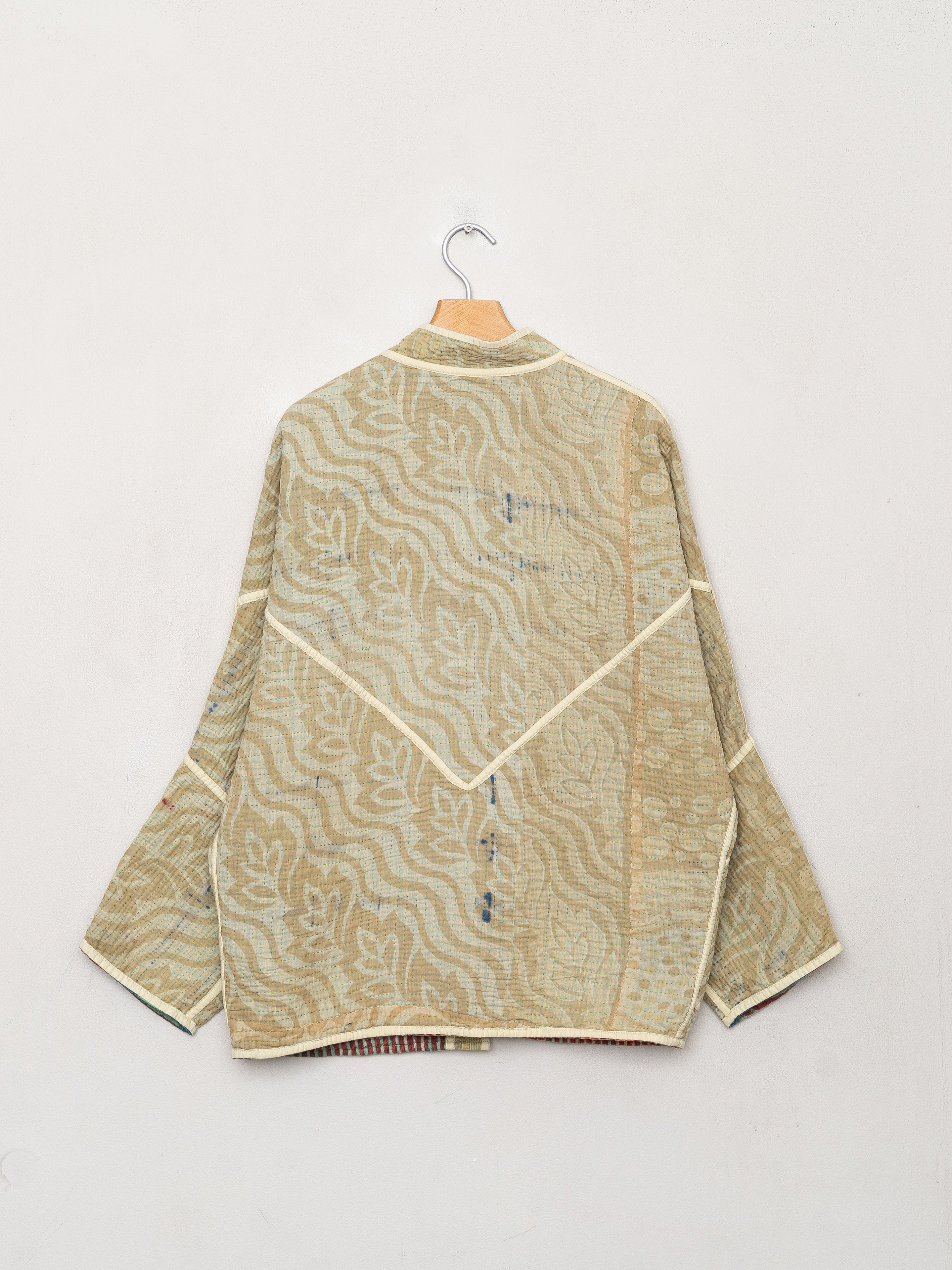 The Ishani Quilted Patchwork Kantha Jacket