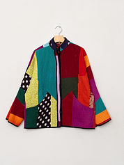 The Ladhiya Quilted Patchwork Kantha Jacket