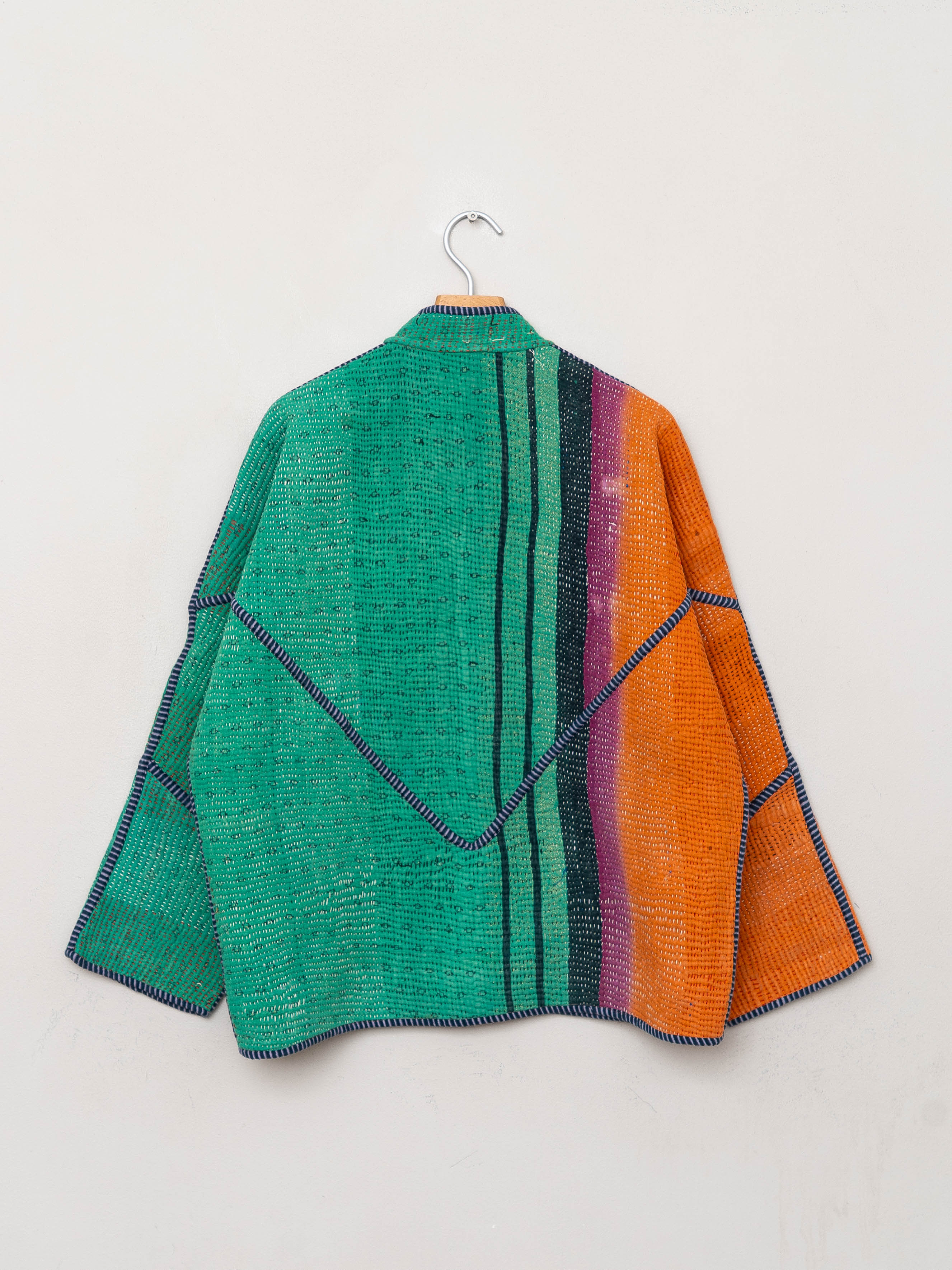 The Ladhiya Quilted Patchwork Kantha Jacket