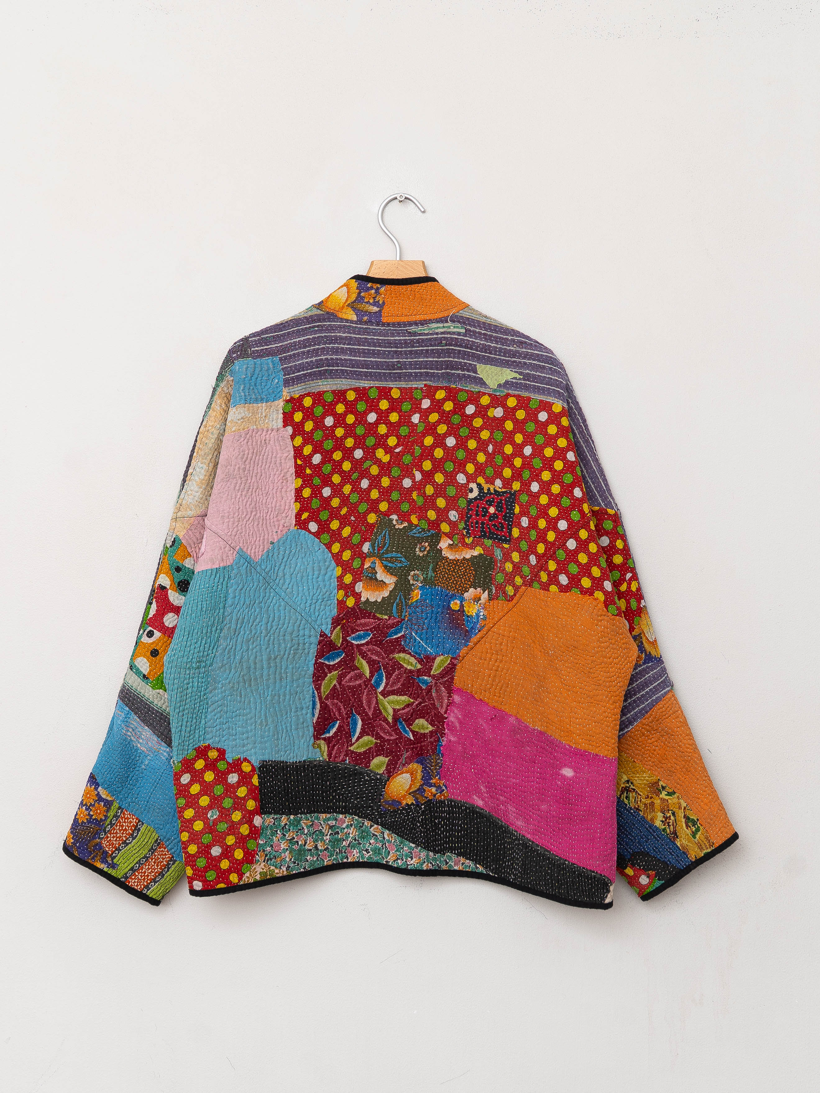 The Ladhiya Quilted Patchwork Kantha Jacket