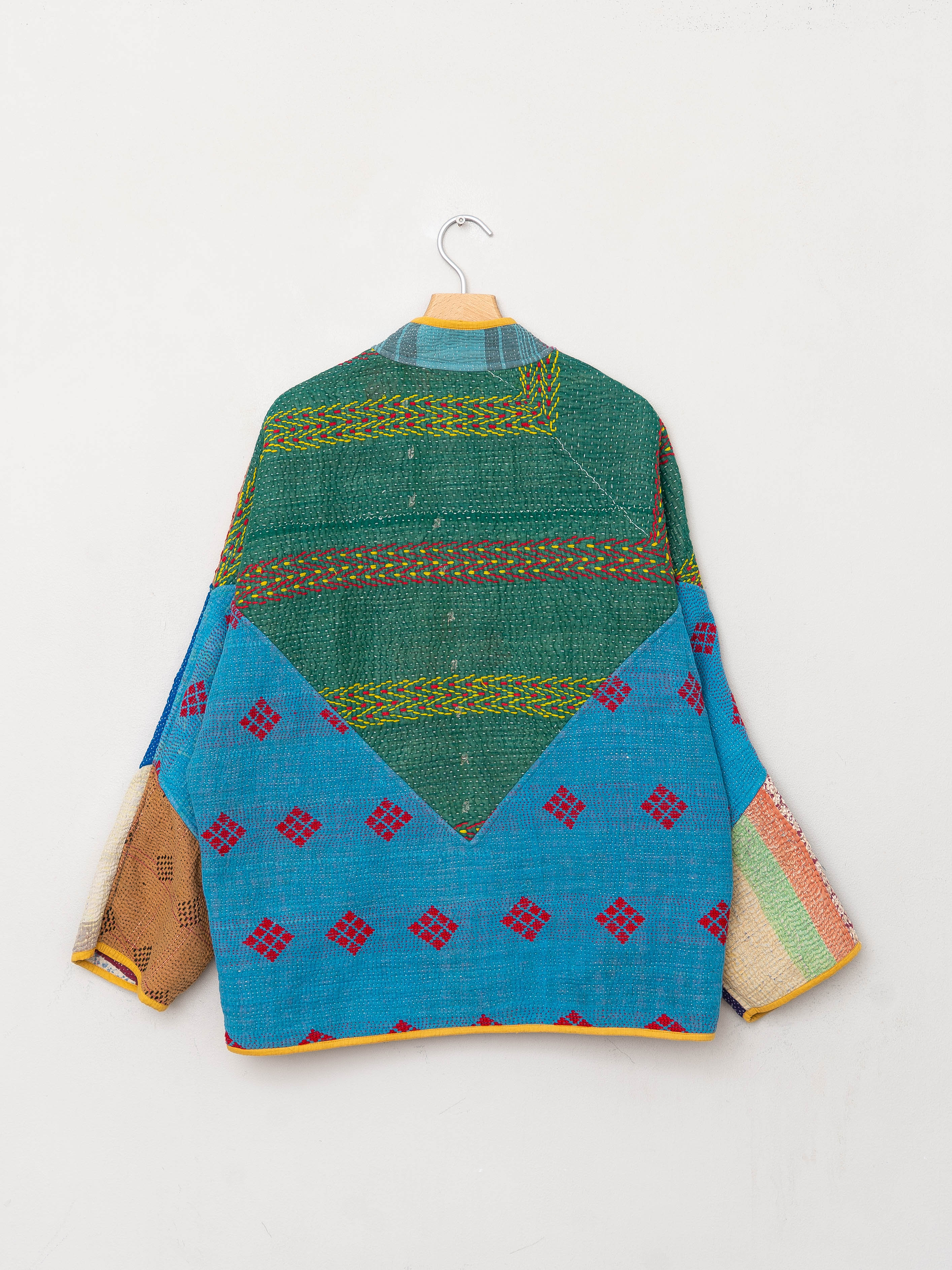 The Ladhiya Quilted Patchwork Kantha Jacket