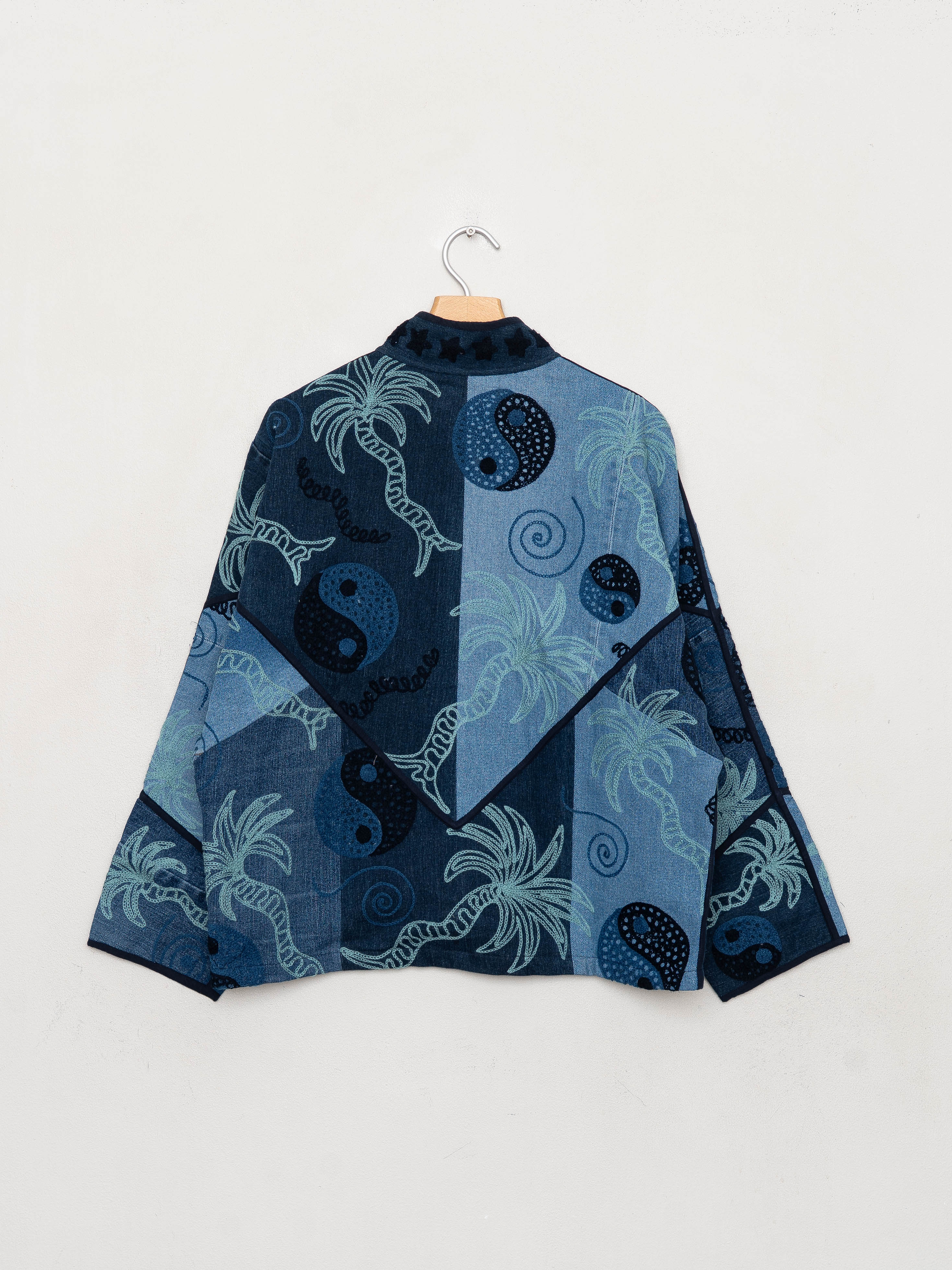 The Ladhiya Denim Suzani Jacket - Small