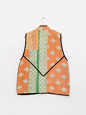 The Ladhiya Quilted Patchwork Kantha Vest