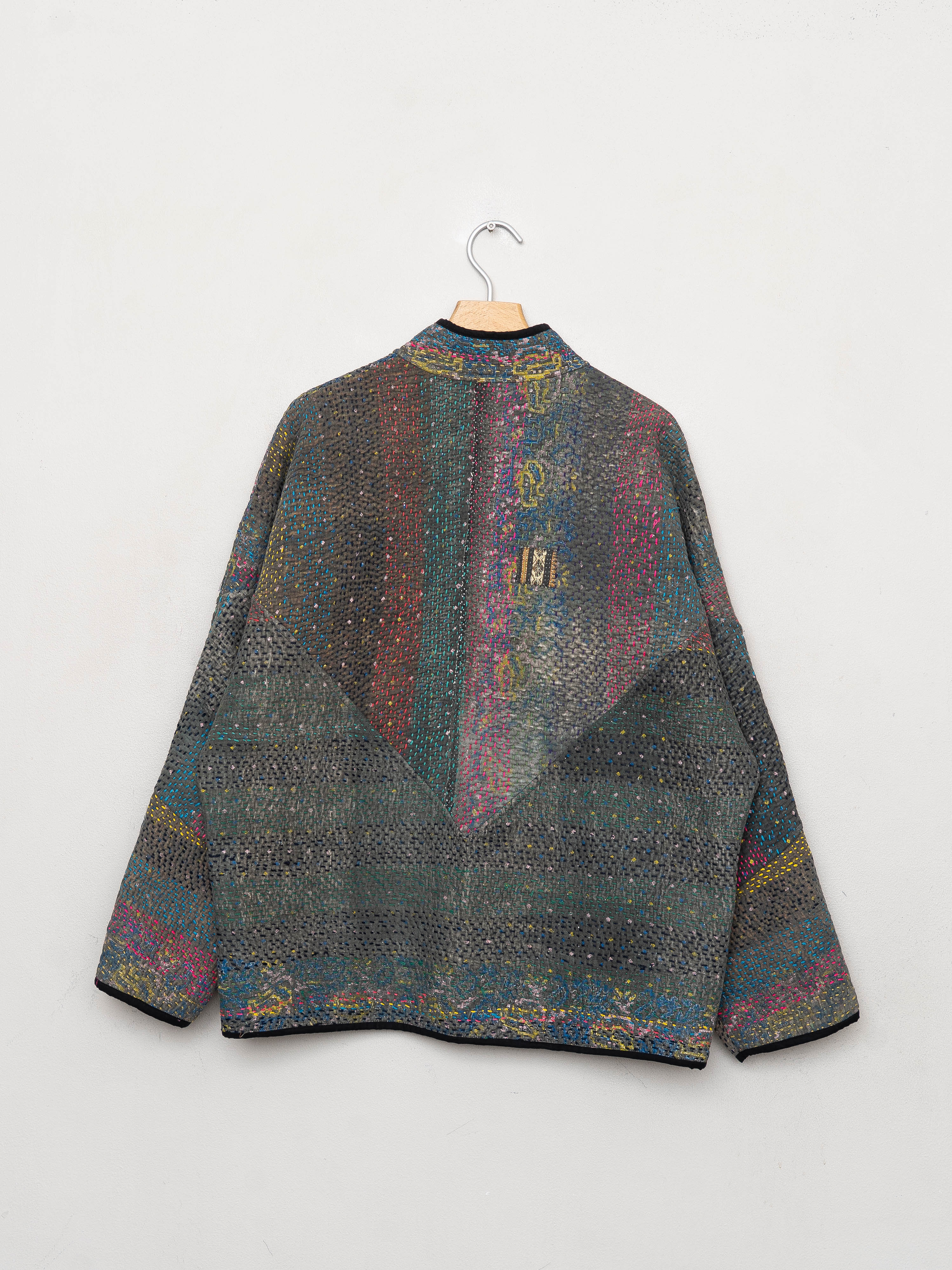 The Ladhiya Quilted Patchwork Kantha Jacket